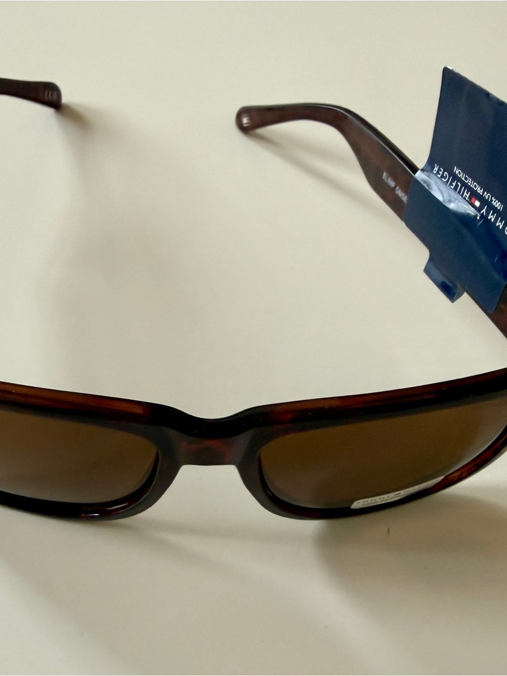 Tommy Hilfiger Tortoiseshell Sunglasses with Brown Lenses